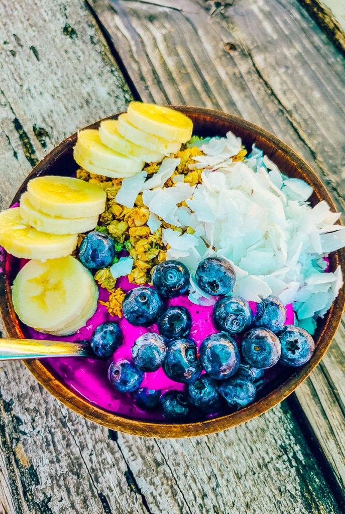 Delicious Acai bowl at Bunkhouse Coffee Bar, Jenson, Florida