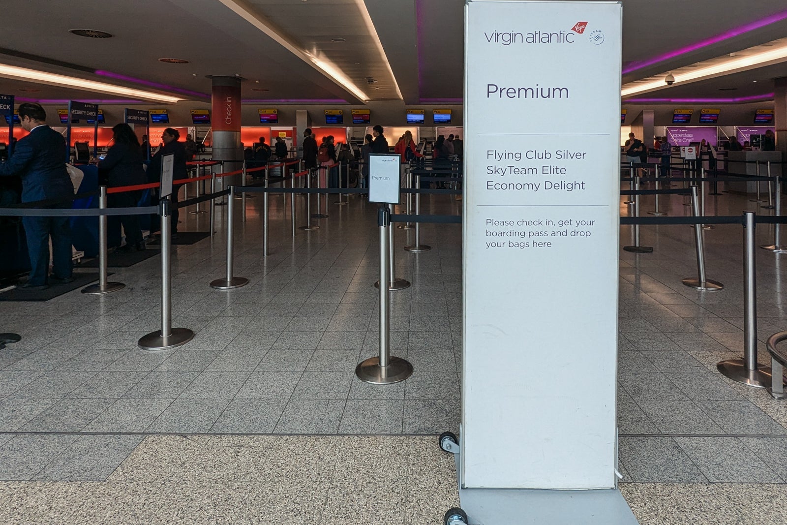 Virgin Atlantic check-in