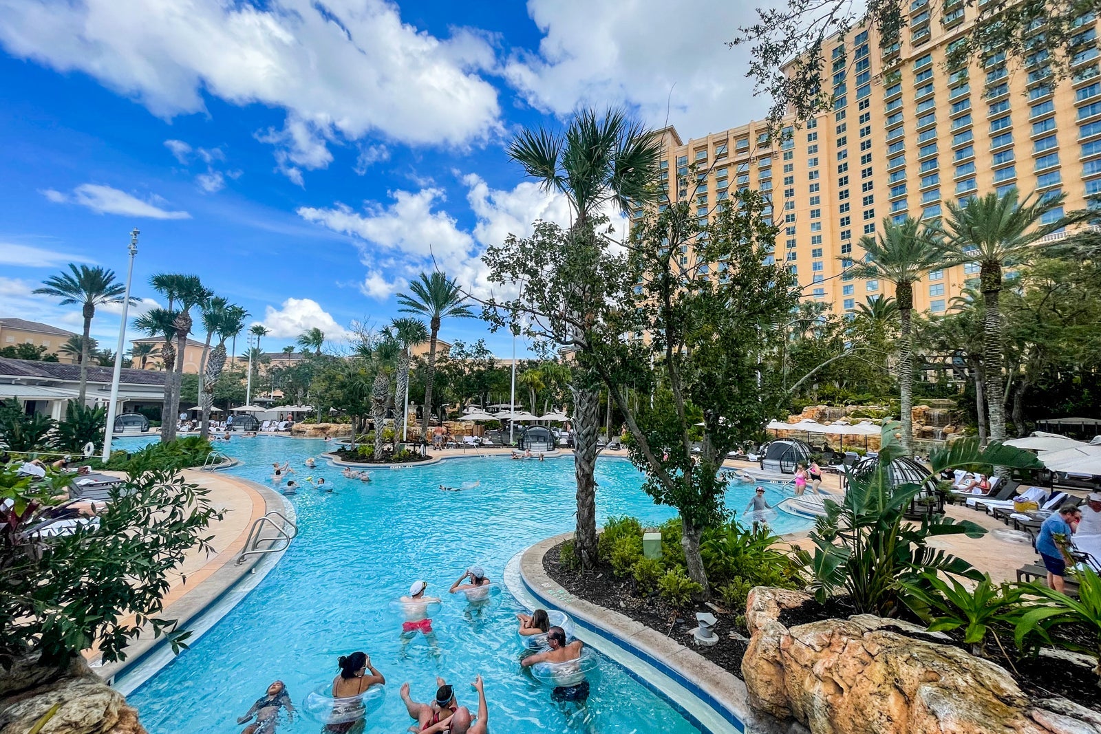 Lazy river at the JW Marriott Orlando, Grande Lakes.