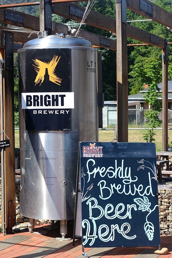 entry way to Bright Brewery, Victoria, Australia