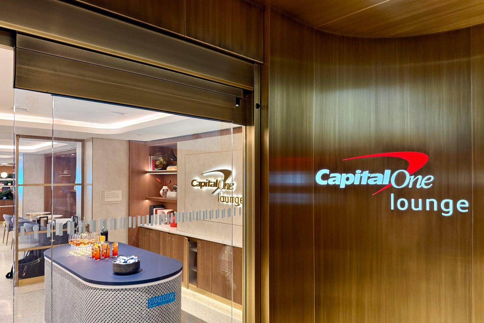Outside of JFK Capital One lounge