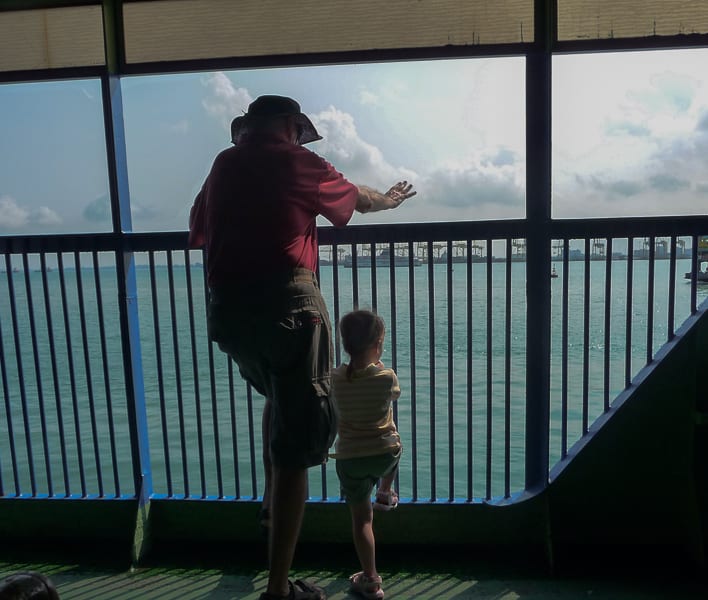 people on Ferry to Butterworth Penang