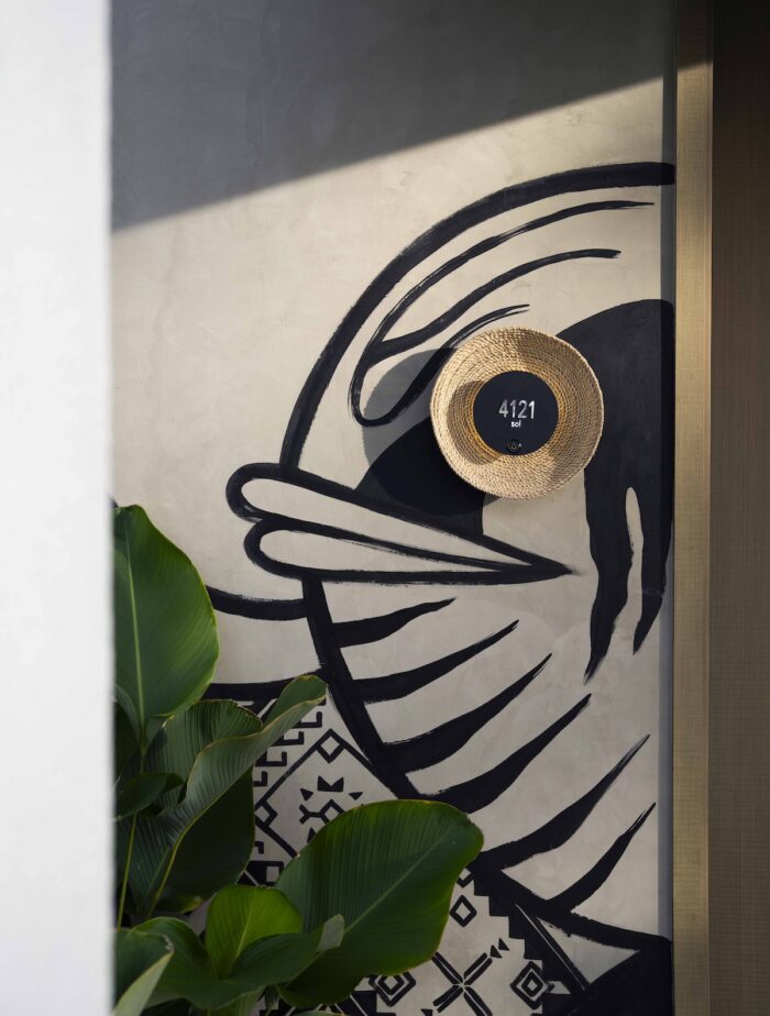 Fish eye designed room number at South Palms Resort & Spa Panglao - MGallery Collection ©Jason Lang