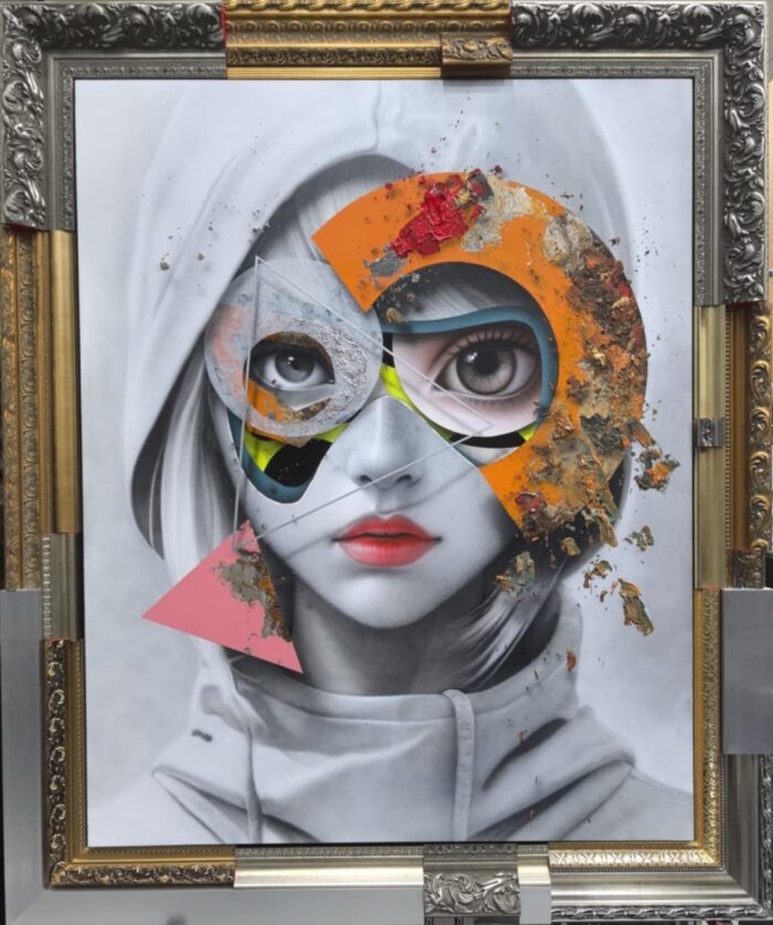 I Could Be On TopAcrylic on canvas in customized frame 72 x 60 inches 2025