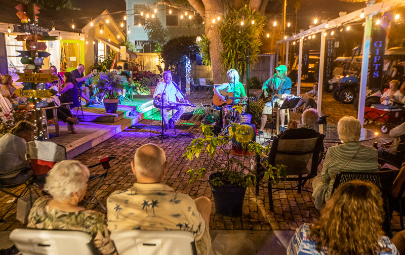 people playing guitar to audience  Jammin Jenson, Florida