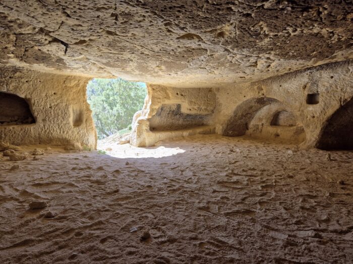 Inside Grottes de Matala