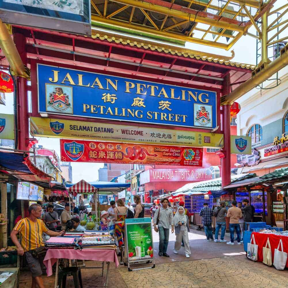 street food stalls on Jalan Petaling