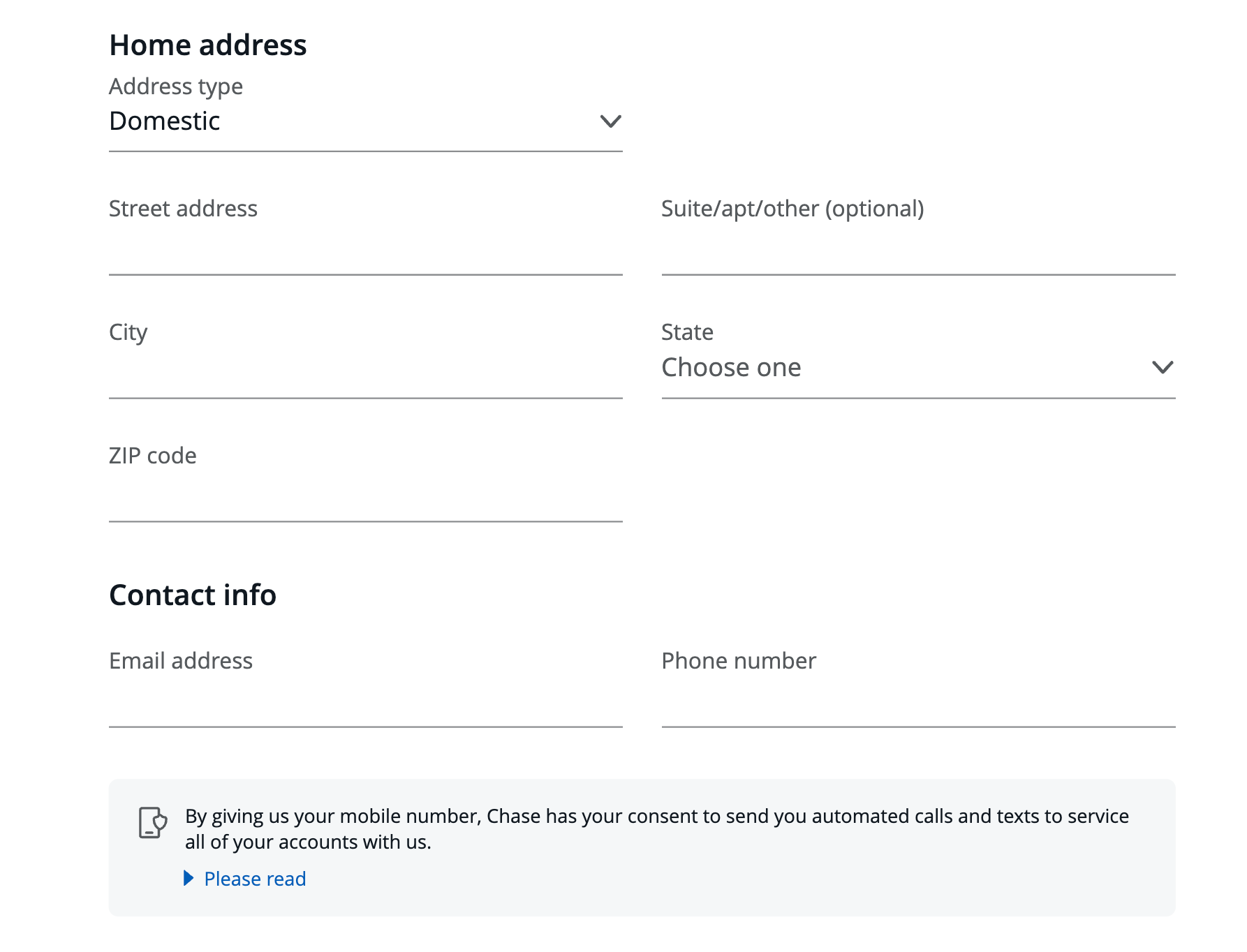 Chase business card application 