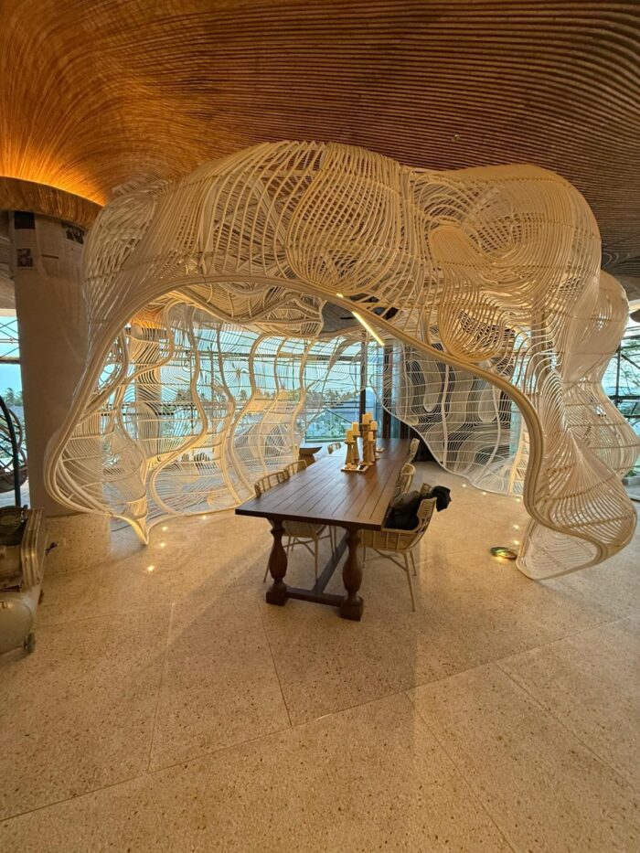 South Palms MGallery - Rattan Made Installation at the Lobby