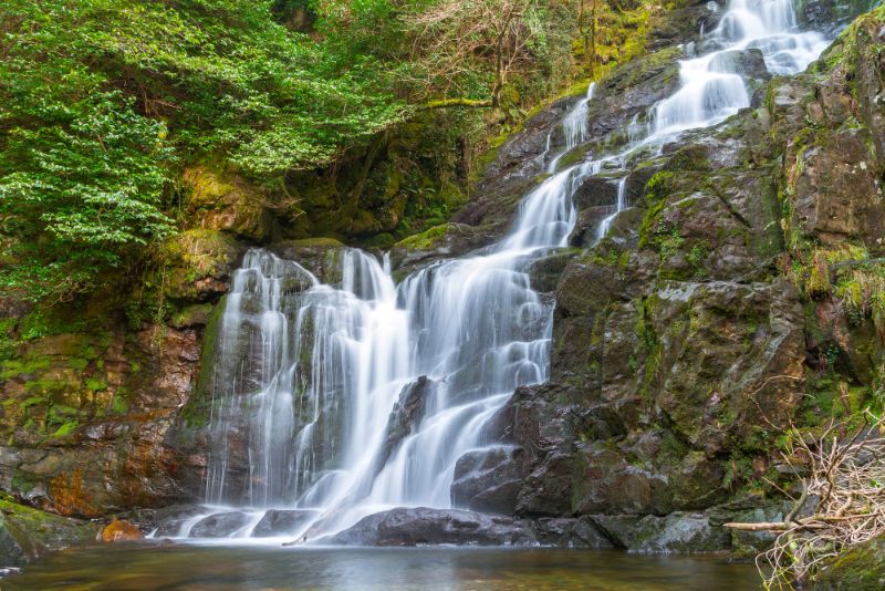 Torc waterfall in Killarney National Park, Ireland