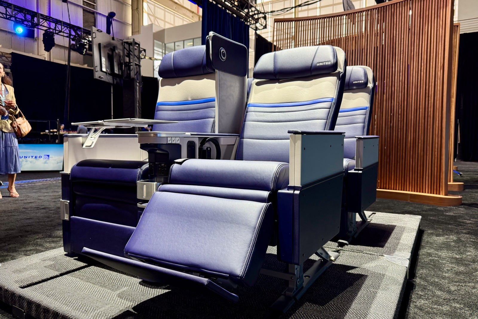 United's new Premium Plus product, showcased in April in Brooklyn.