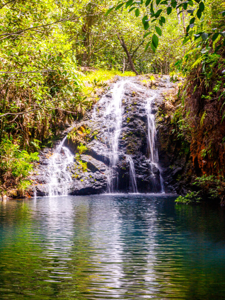 waterfall in hidden valley belize