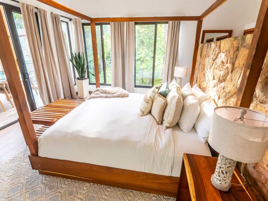 primary bedroom in villa