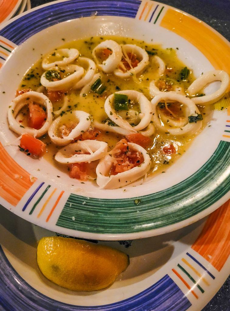 bowl of calamari