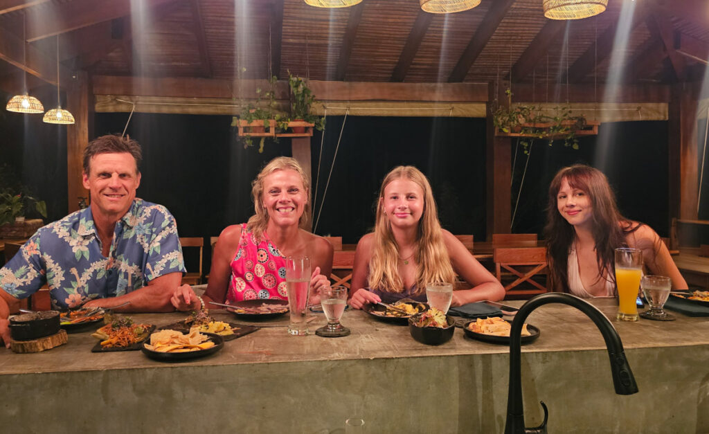 family at slate restaurant