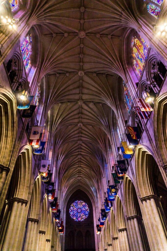 arched ceilings in the washington national chathedral